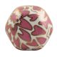 Pink Hexagon Small Ceramic Dresser Knob Online